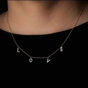 Sterling Silver Petite LOVE Necklace